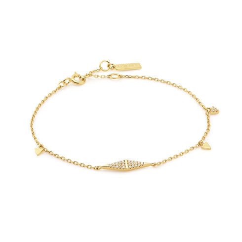 Gold Geometric Chain Bracelet | Ania Haie Australia