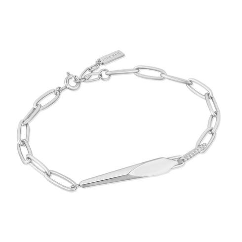 Silver Geometric Chunky Chain Bracelet | Ania Haie Australia
