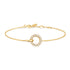 Gold Interlinked Circles Pave Bracelet | Ania Haie Australia