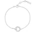 Silver Interlinked Circles Pave Bracelet | Ania Haie Australia