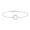 Silver Interlinked Circles Pave Bracelet | Ania Haie Australia