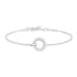 Silver Interlinked Circles Pave Bracelet | Ania Haie Australia