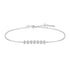 Silver Bezel Set Bracelet