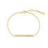 Gold Pave Bar Bracelet