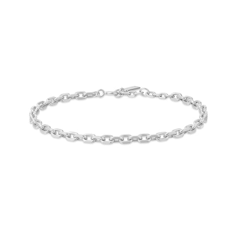 Silver Medium Chain Bracelet