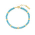Gold Lab Created Turquoise Bracelet