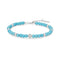 Silver Lab Created Turquoise Bracelet