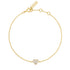 Gold Sweetheart Pave Bracelet