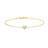 Gold Sweetheart Pave Bracelet