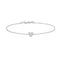 Silver Sweetheart Pave Bracelet