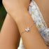 Silver Butterfly Pave Bracelet