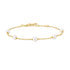 Gold Pearl Station Bracelet