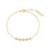 Gold Pave Multi Beaded Chain Bracelet