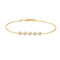 Gold Pave Multi Beaded Chain Bracelet
