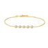 Gold Pave Multi Beaded Chain Bracelet