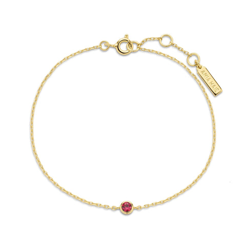 Gold Crimson Solitaire Bracelet | Ania Haie Australia