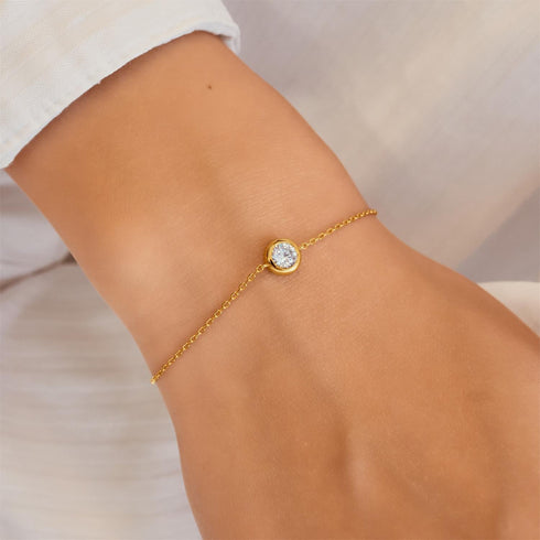 Gold Solitaire Bracelet | Ania Haie Australia