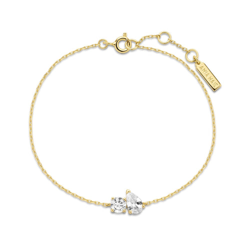 Gold Toi & Moi Bracelet | Ania Haie Australia