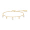 Gold Shell Pearl & Sparkle Drop Station Bracelet | Ania Haie Australia