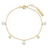 Gold Shell Pearl & Sparkle Drop Station Bracelet | Ania Haie Australia