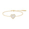 Gold Mother of Pearl Halo Heart Bracelet | Ania Haie Australia