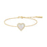 Gold Mother of Pearl Halo Heart Bracelet | Ania Haie Australia