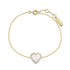 Gold Mother of Pearl Halo Heart Bracelet | Ania Haie Australia