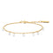 Gold Droplet Station Bracelet
