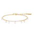Gold Droplet Station Bracelet