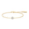 Gold Pave Disc Bracelet