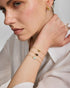Gold Organic Dome Pebble Bracelet