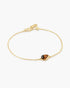 Gold Bezel Tiger's Eye Organic Dome Pebble Bracelet