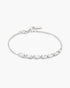 Silver Half-Bezel Oval Half-Tennis Bracelet