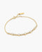 Gold Alternating Bezel-Set Bracelet