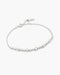 Silver Alternating Bezel-Set Bracelet