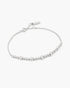 Silver Alternating Bezel-Set Bracelet