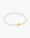 Gold Glass Pearl & Twist Beaded Bracelet