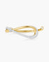 Gold Pave Knot Cuff Bracelet