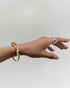 Gold Pave Knot Cuff Bracelet