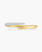 Gold Spiral Half Pave & Polish Cuff Bracelet