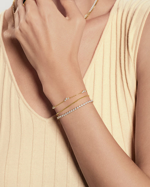 Gold Cluster Station Bracelet | Ania Haie Australia