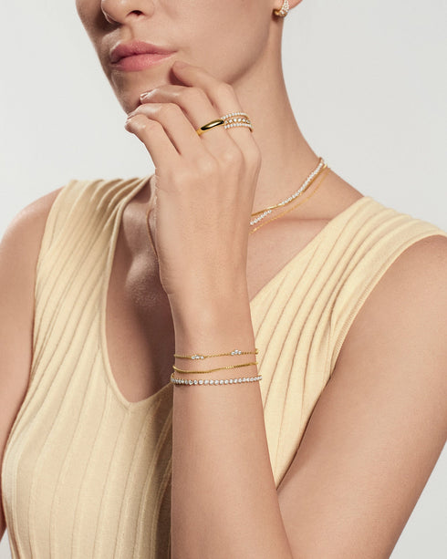 Gold Cluster Station Bracelet | Ania Haie Australia