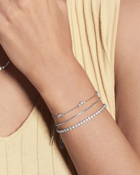 Silver Cluster Station Bracelet | Ania Haie Australia