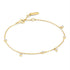 Gold Scattered Station Bracelet