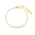 Gold Dangling Disc Bracelet