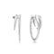 Silver Sparkle Double Hoop Earrings | Ania Haie Australia