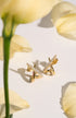 Gold Kiss Polished Pave Studs | Ania Haie Australia