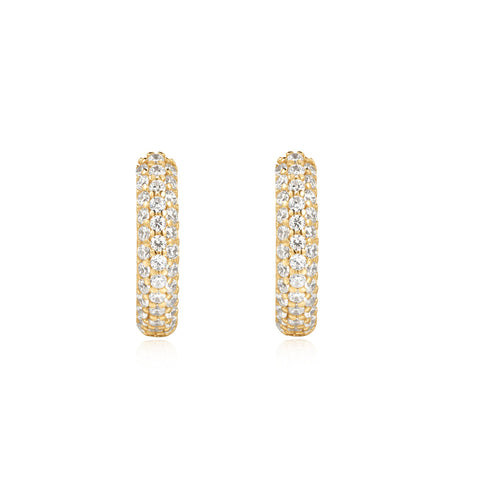 Gold Pave Huggies | Ania Haie Australia