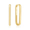 Gold Tube Oversized U Hoop Earrings