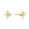 Gold Sparkling Star Stud Earrings